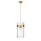Z-Lite Fontaine 4 Light Pendant, Rubbed Brass & Clear 3035P12-RB - alternate 1